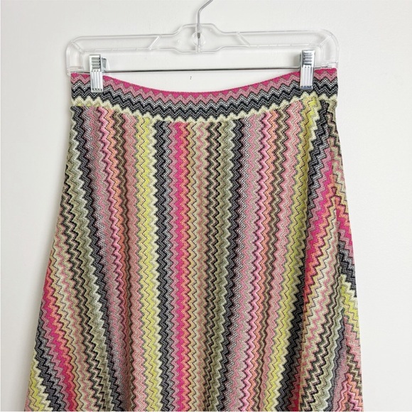 Anthropologie Maeve Arely Chevron Knit Midi Skirt, Sz M - Picture 3 of 3